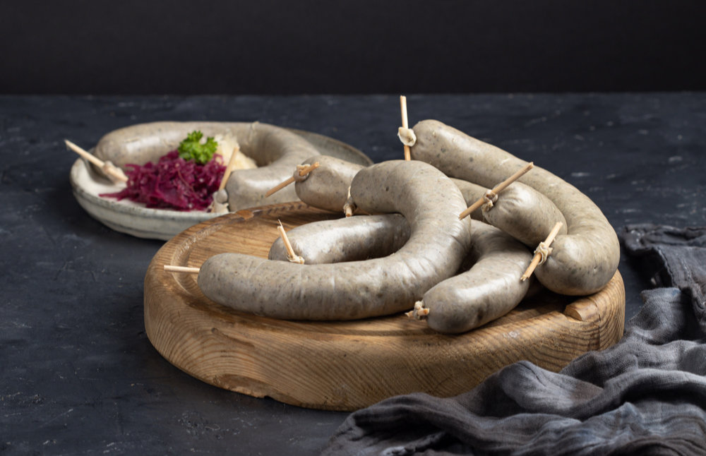 detail Jaternice s krůtím masem