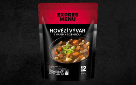 Hovězí vývar se zeleninou 600 g