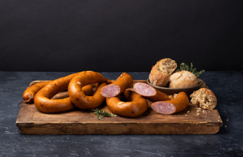 Krůtí česnekový točený salám