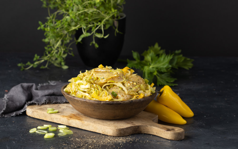 detail Kuřecí čína se zeleninou