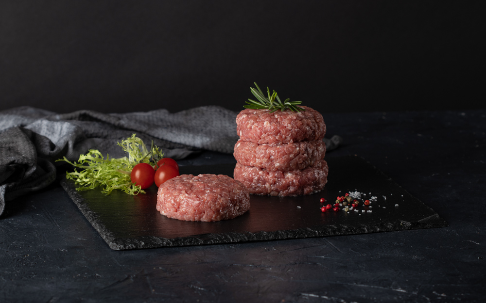 detail Krůtí burger rozmarýn česnek