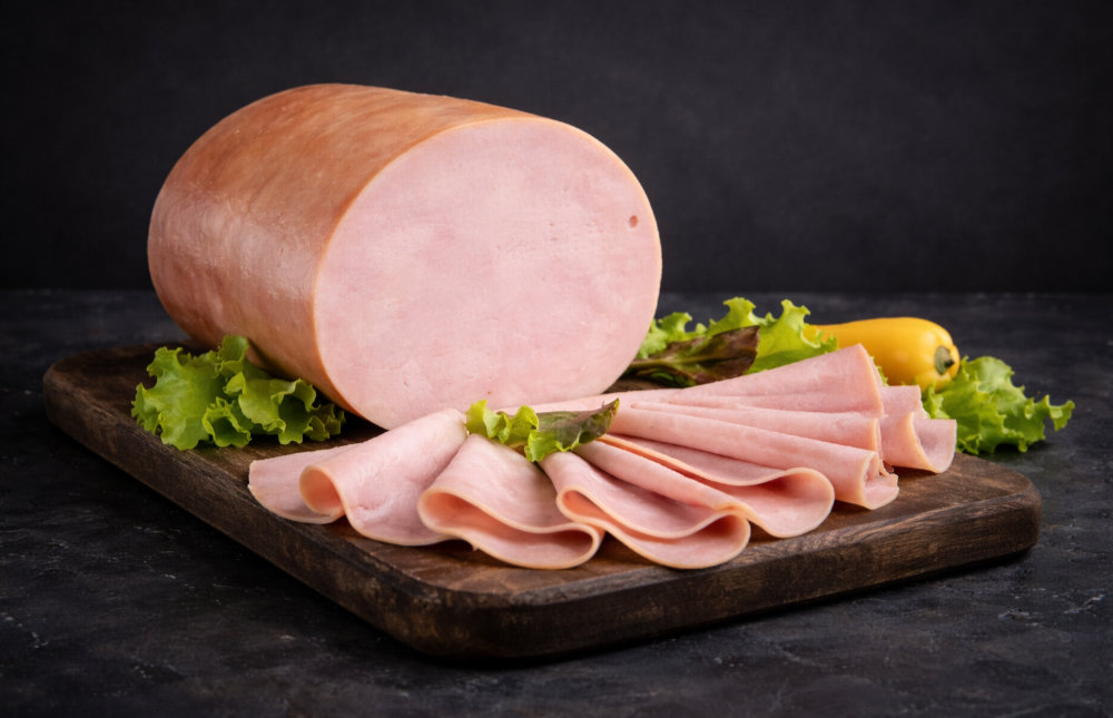 detail Zauzená kuřecí šunka